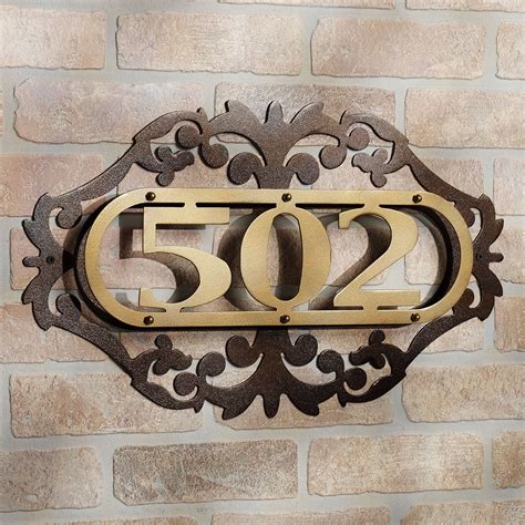 house number metal sign under $40|metal number sign for house.